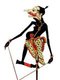 Indonesia: Figure of Petruk, wayang kulit ('shadow puppet') character, one of the Punokawan or clown-servants of the heroes